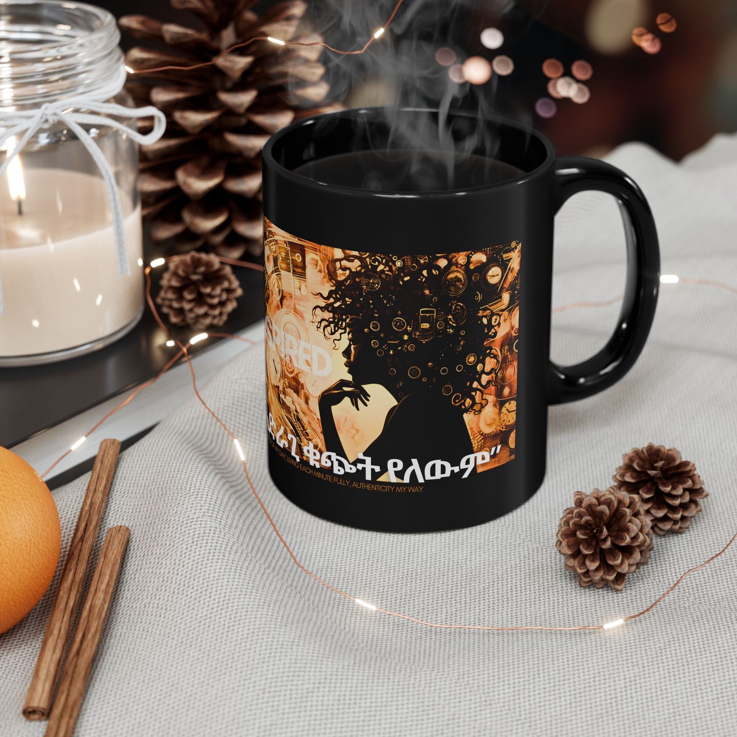 A Woman's Intuition Ceramic Mug, black