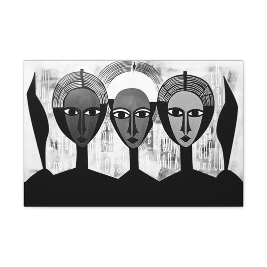 Guardian Angels - Canvas b&w Wall Art