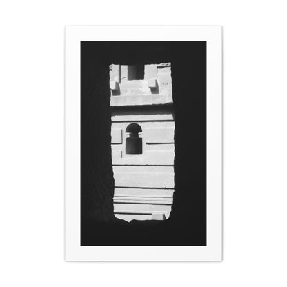 Sacred Portal - Canvas Photography b&w