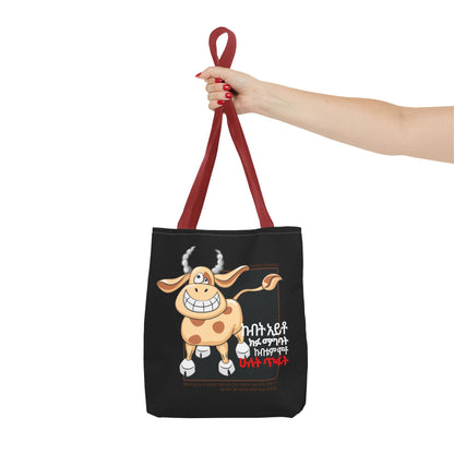 Naughty Proverbs Tote Bag Cows & Goats