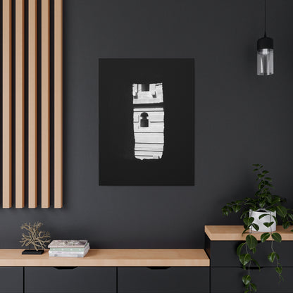 Sacred Portal - Canvas Photography b&w