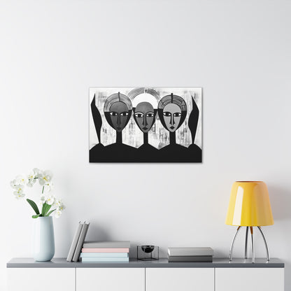 Guardian Angels - Canvas b&w Wall Art