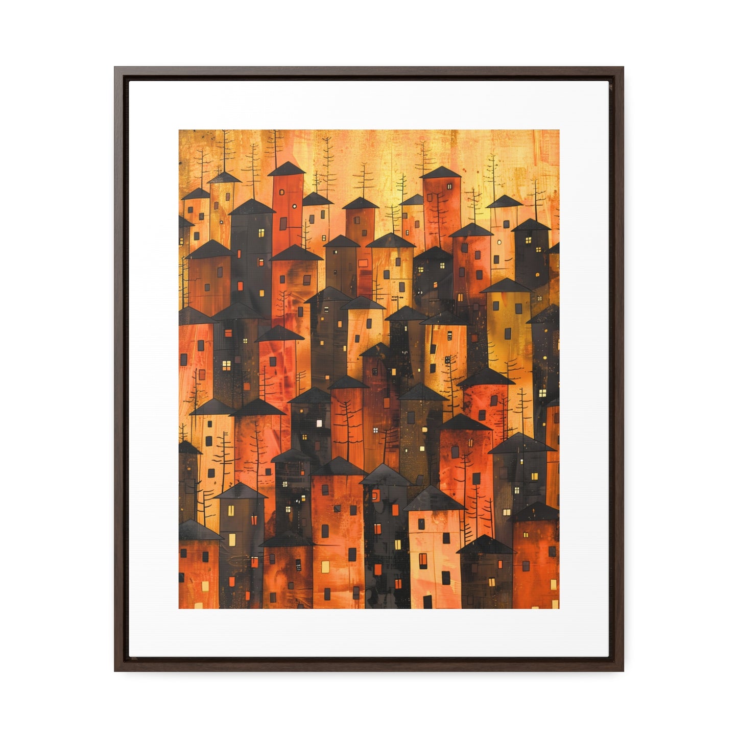City of Inner Heights - Framed Canvas Wall Art
