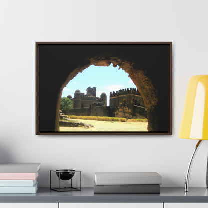 Through the Lion's Jaws - Framed Canvas Photography