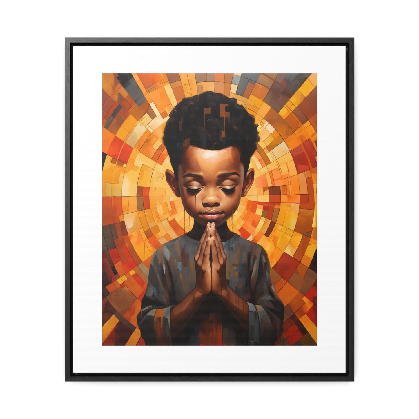 Radiance of Grace - Framed Canvas Wall Art