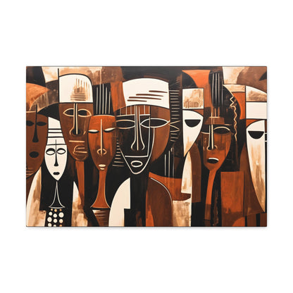 Ancestral Legacy on Ethnic Guise - Canvas Wall Art