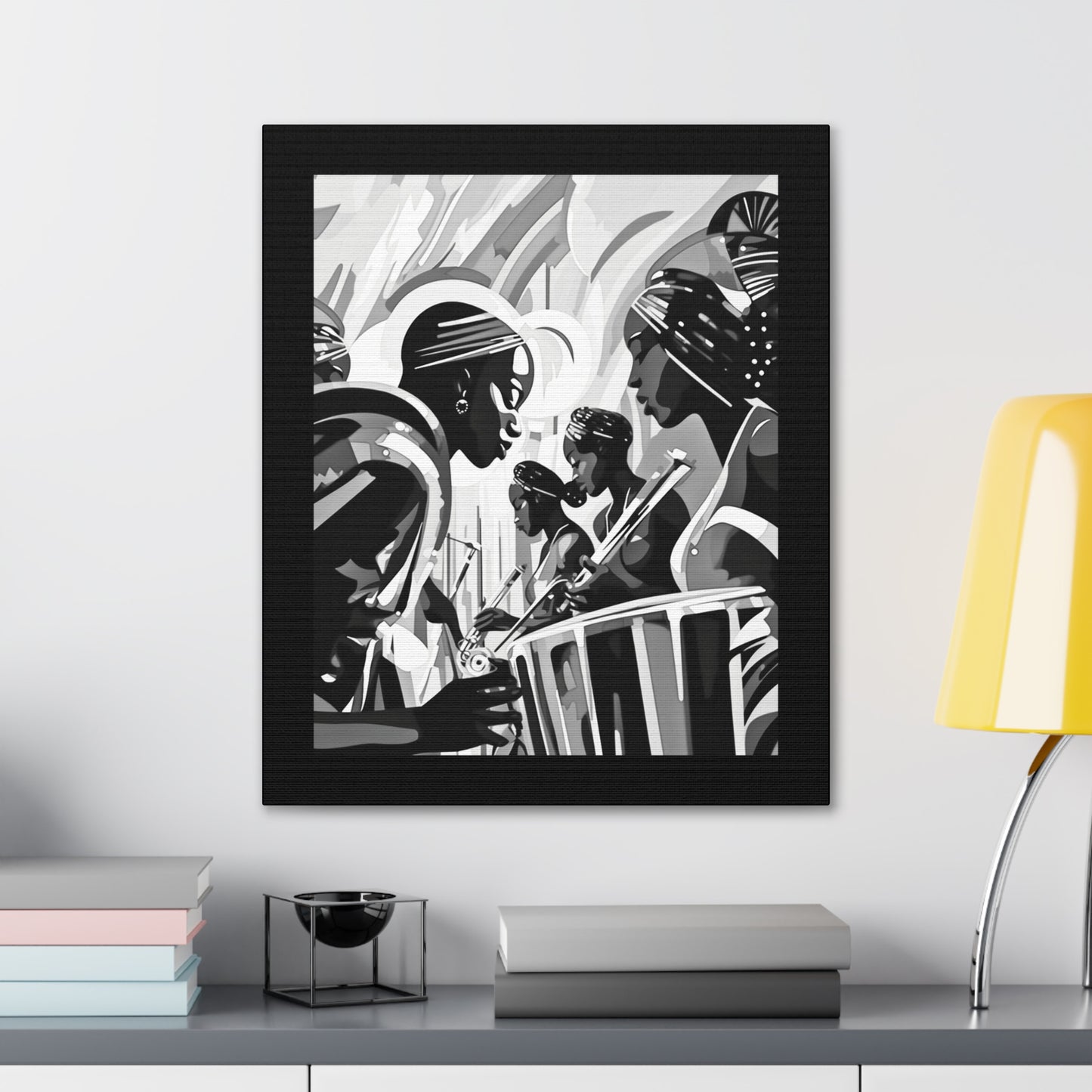 Street Pulse - Canvas b&w Wall Art