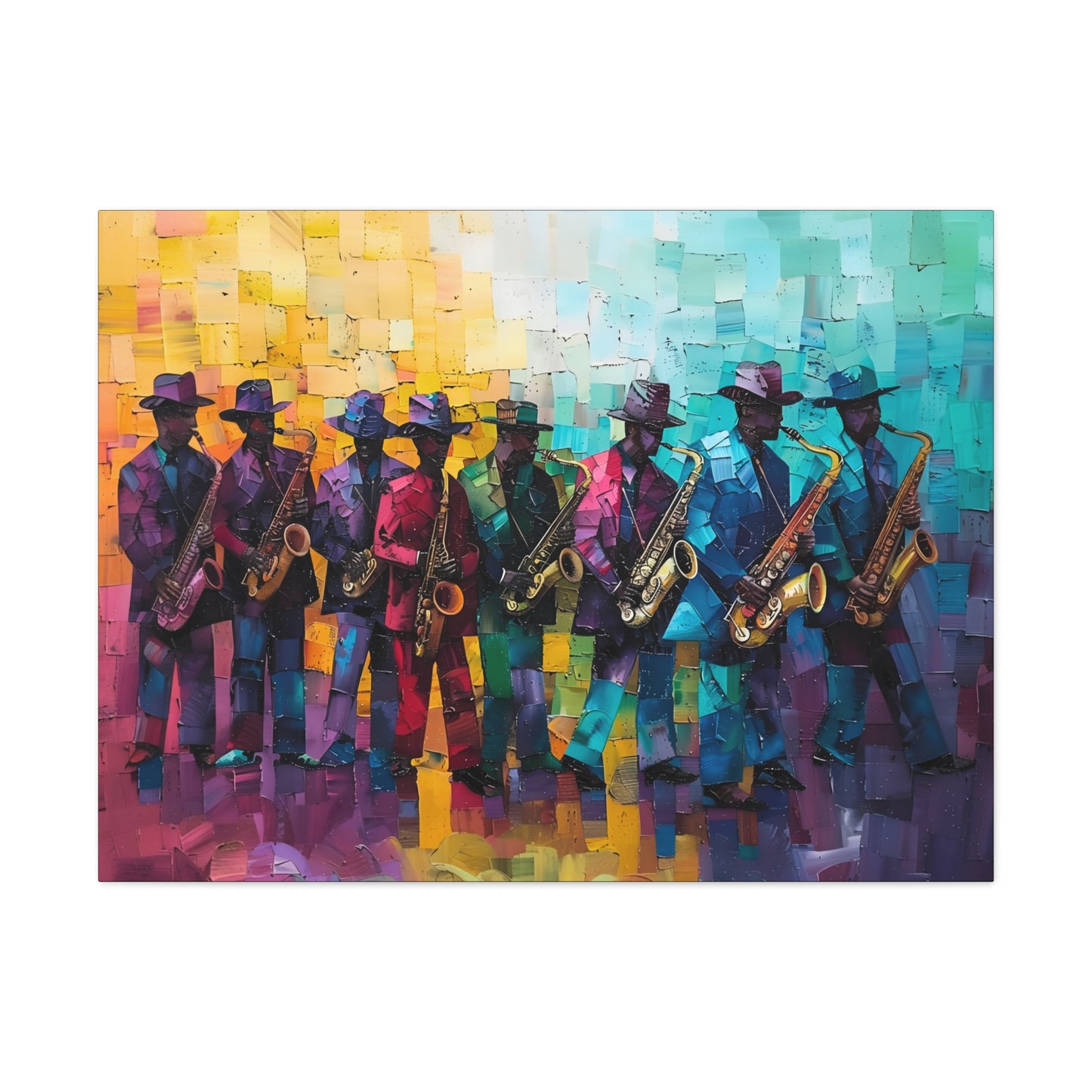 Sax Clan Harmony - Canvas Wall Art