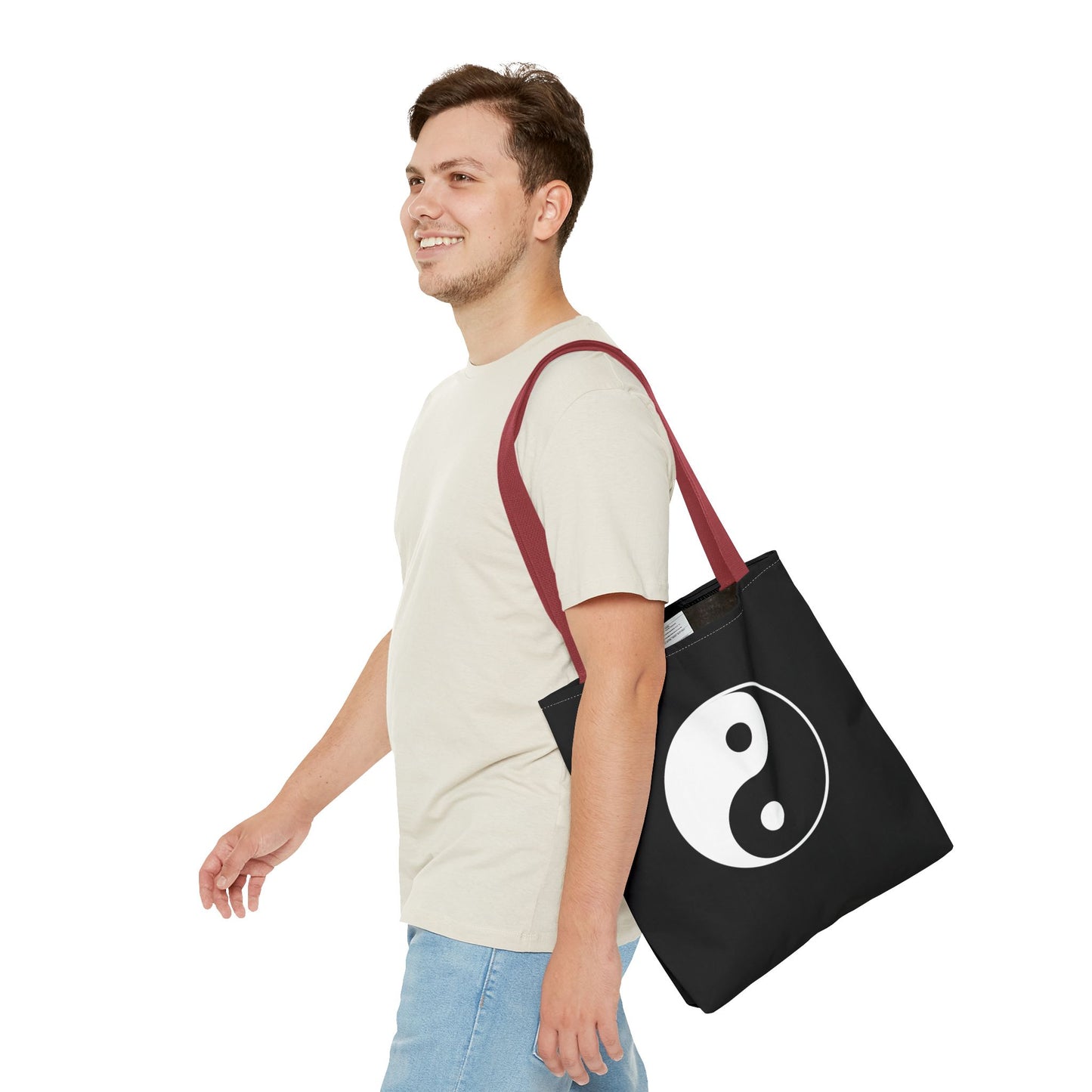 Sankofa & Yin Yang Heartware Symbols Tote Bag