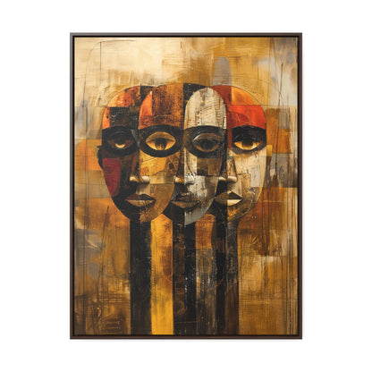 Beneath the Veil - Framed Canvas Wall Art