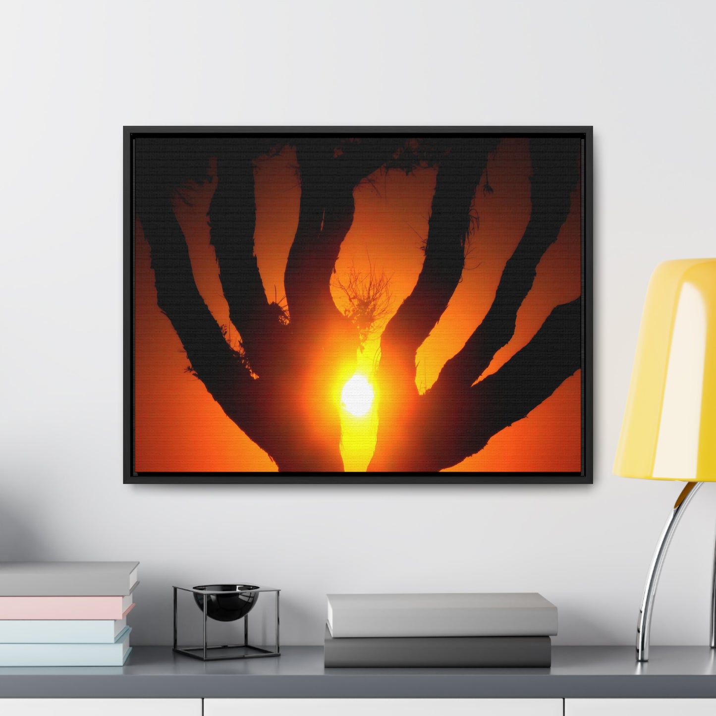 De-Light in the Heart of the Soul - Framed Canvas Photography