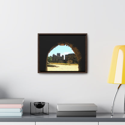 Through the Lion's Jaws - Framed Canvas Photography