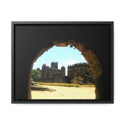 Through the Lion's Jaws - Framed Canvas Photography