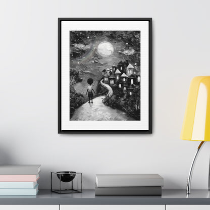 Path to Abundance II - Framed Canvas b&w Wall Art