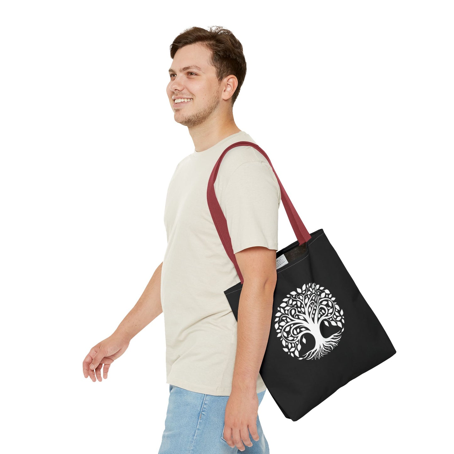Tree of Life & Mandala Heartware Symbols Tote Bag