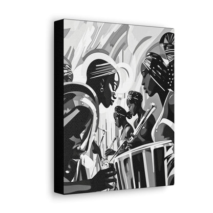 Street Pulse - Canvas b&w Wall Art