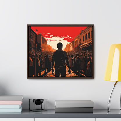 ሳይደፈርስ አይጠራም - Framed Canvas Wall Art