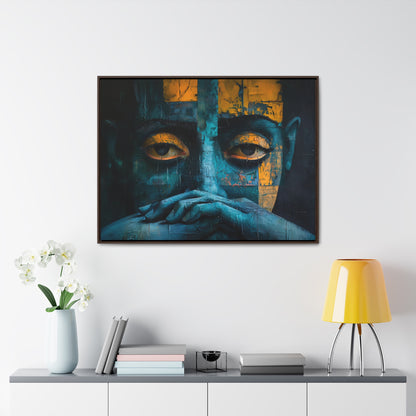 Silent Contemplation - Framed Canvas Wall Art