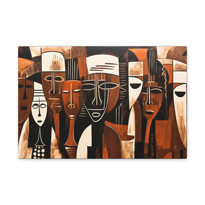 Ancestral Legacy on Ethnic Guise - Canvas Wall Art
