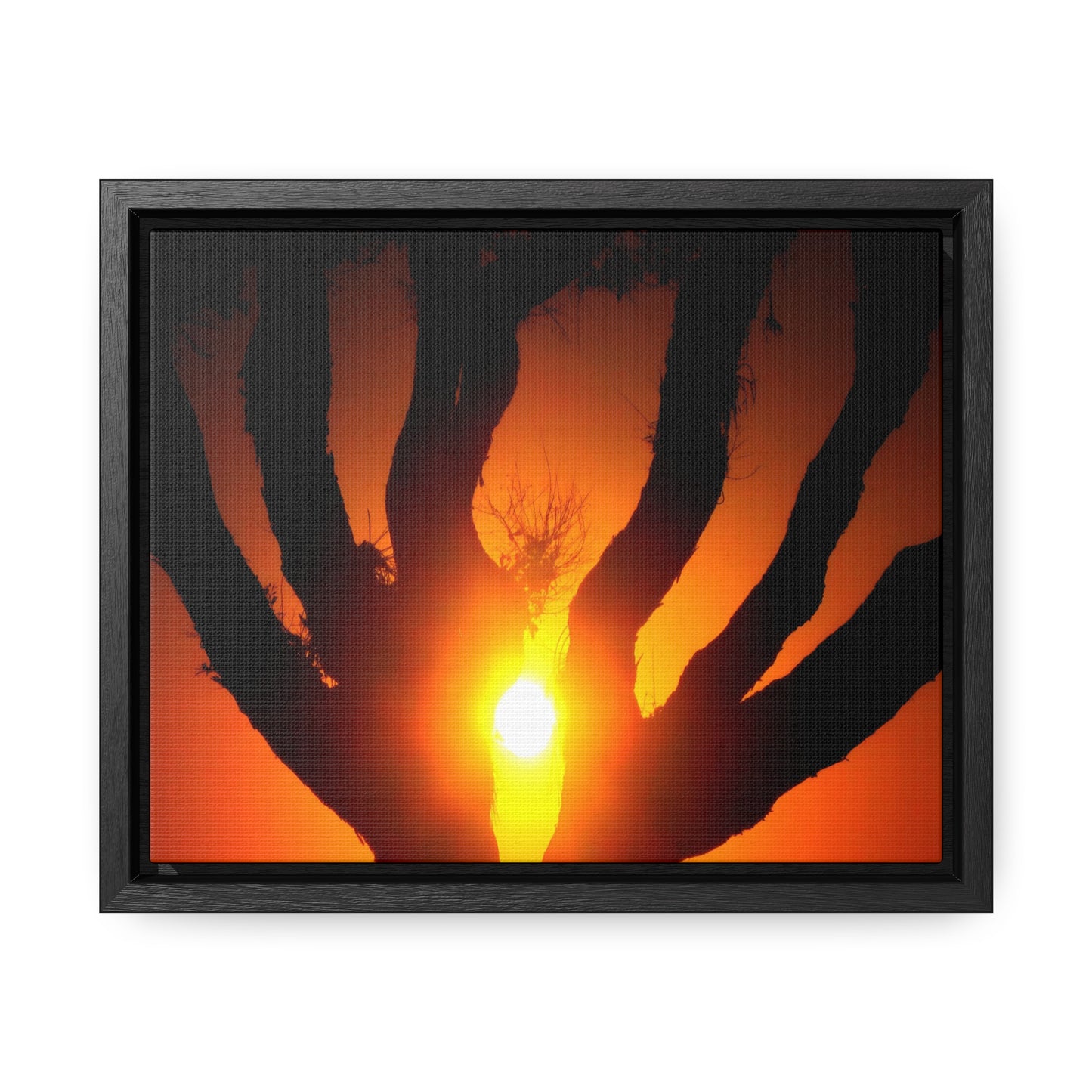 De-Light in the Heart of the Soul - Framed Canvas Photography