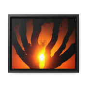 De-Light in the Heart of the Soul - Framed Canvas Photography