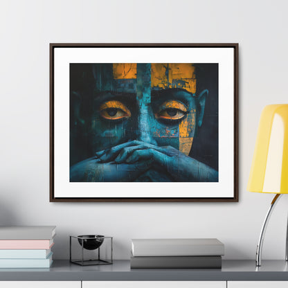 Silent Contemplation - Framed Canvas Wall Art