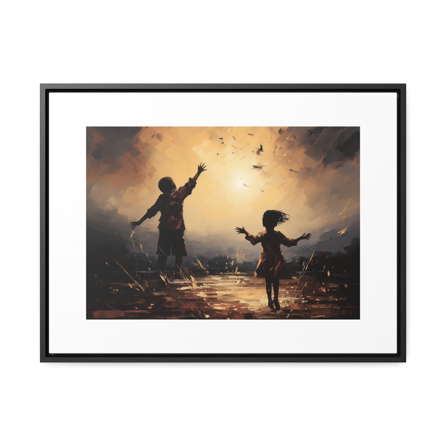 Playing with Light - Framed Canvas Wall Art