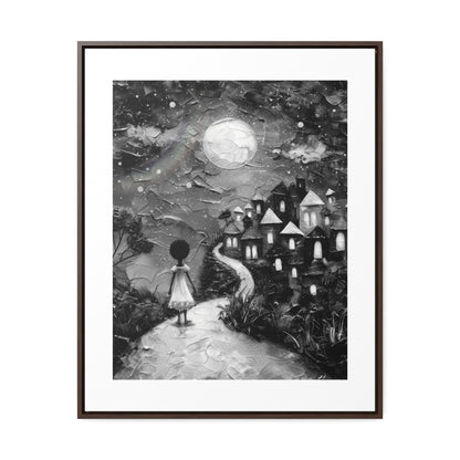 Path to Abundance I - Framed Canvas b&w Wall Art