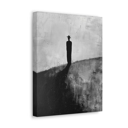 Alone, not Lonely - Canvas b&w Wall Art