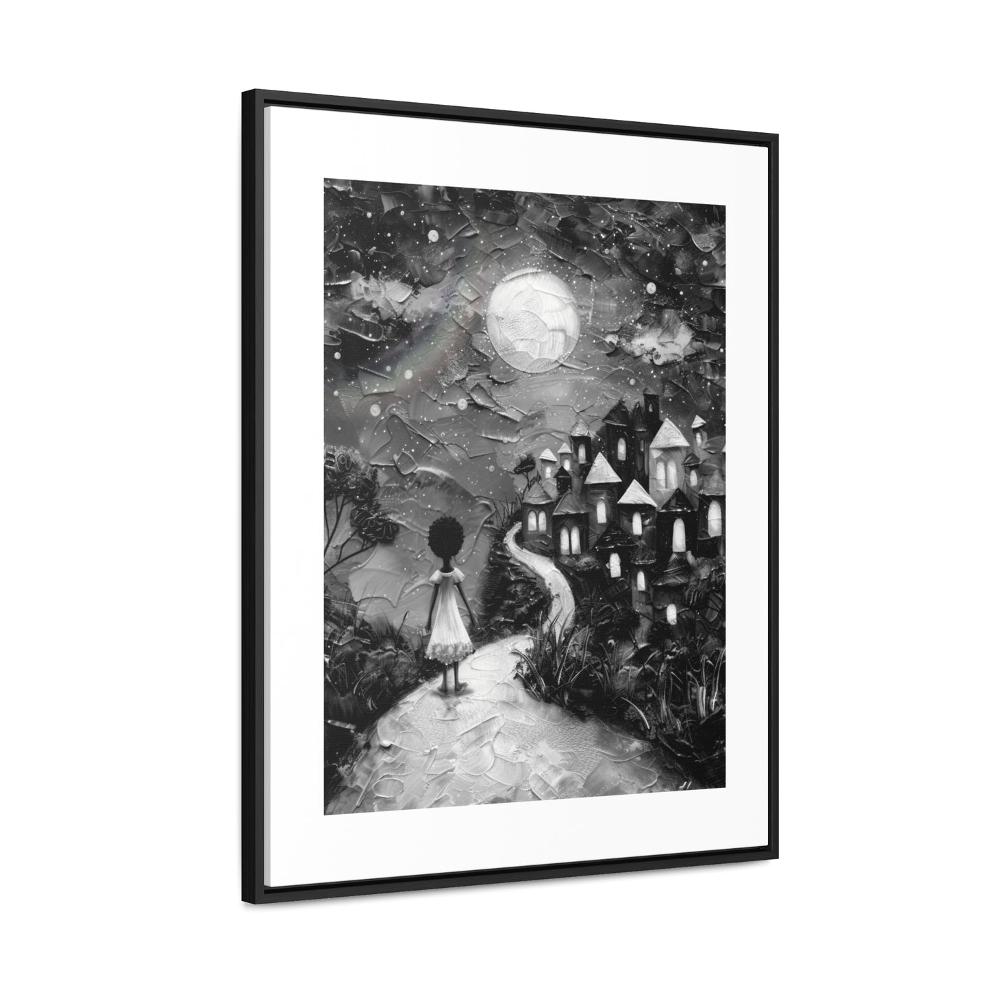 Path to Abundance I - Framed Canvas b&w Wall Art