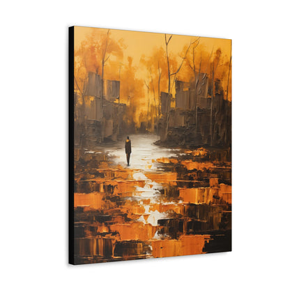 Solitude's Wisdom - Canvas Wall Art