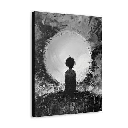 A Dawn of Promise - Canvas b&w Wall Art