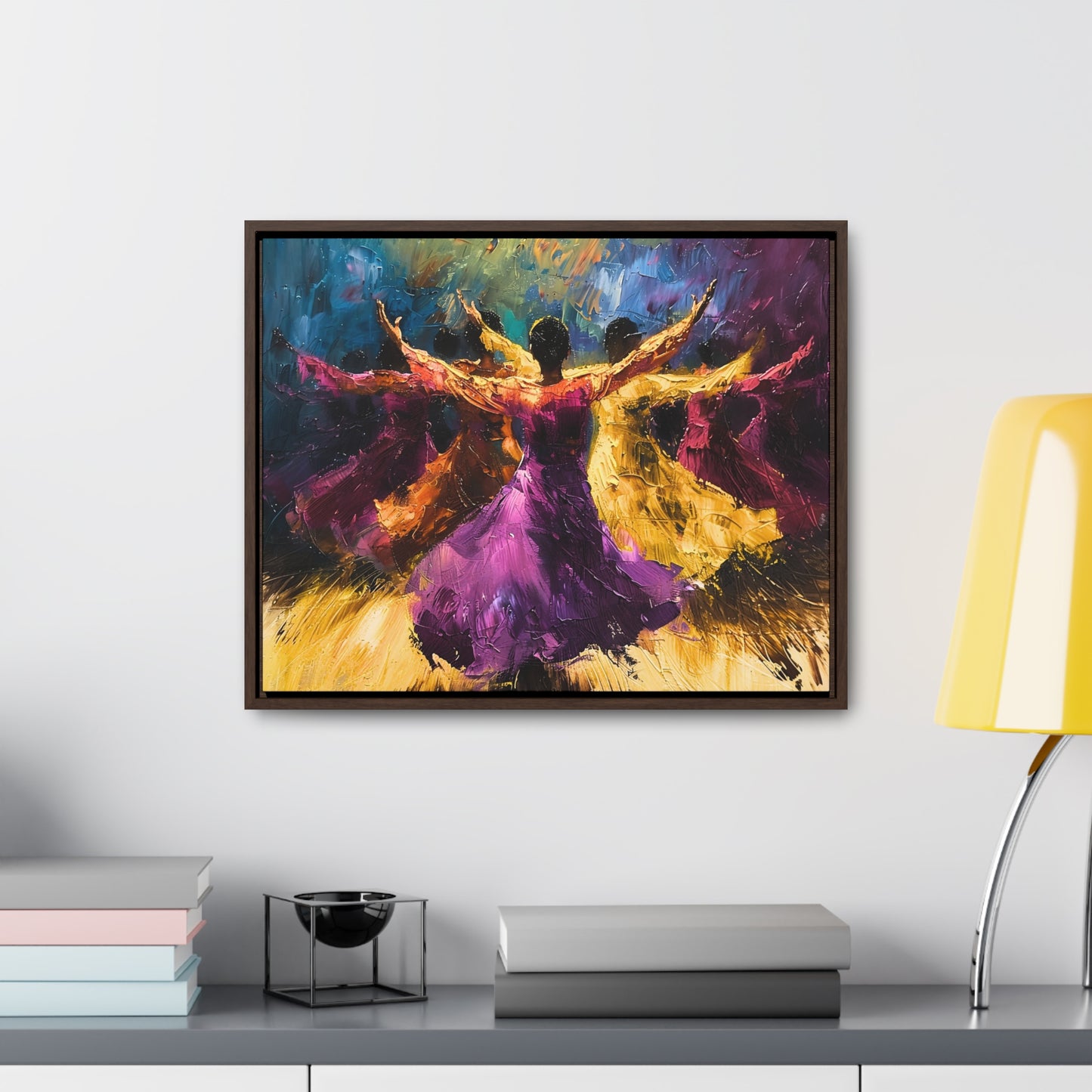 Hearts Wide and Lifted - Framed Canvas Wall Art
