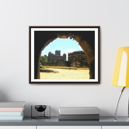 Through the Lion's Jaws - Framed Canvas Photography