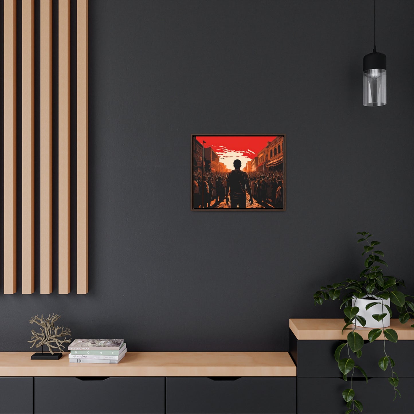 ሳይደፈርስ አይጠራም - Framed Canvas Wall Art
