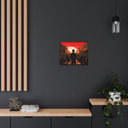 ሳይደፈርስ አይጠራም - Framed Canvas Wall Art