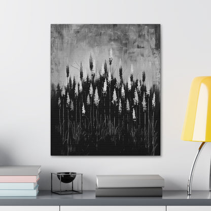 The Calm Before the Bloom - Canvas b&w Wall Art