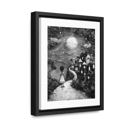 Path to Abundance I - Framed Canvas b&w Wall Art