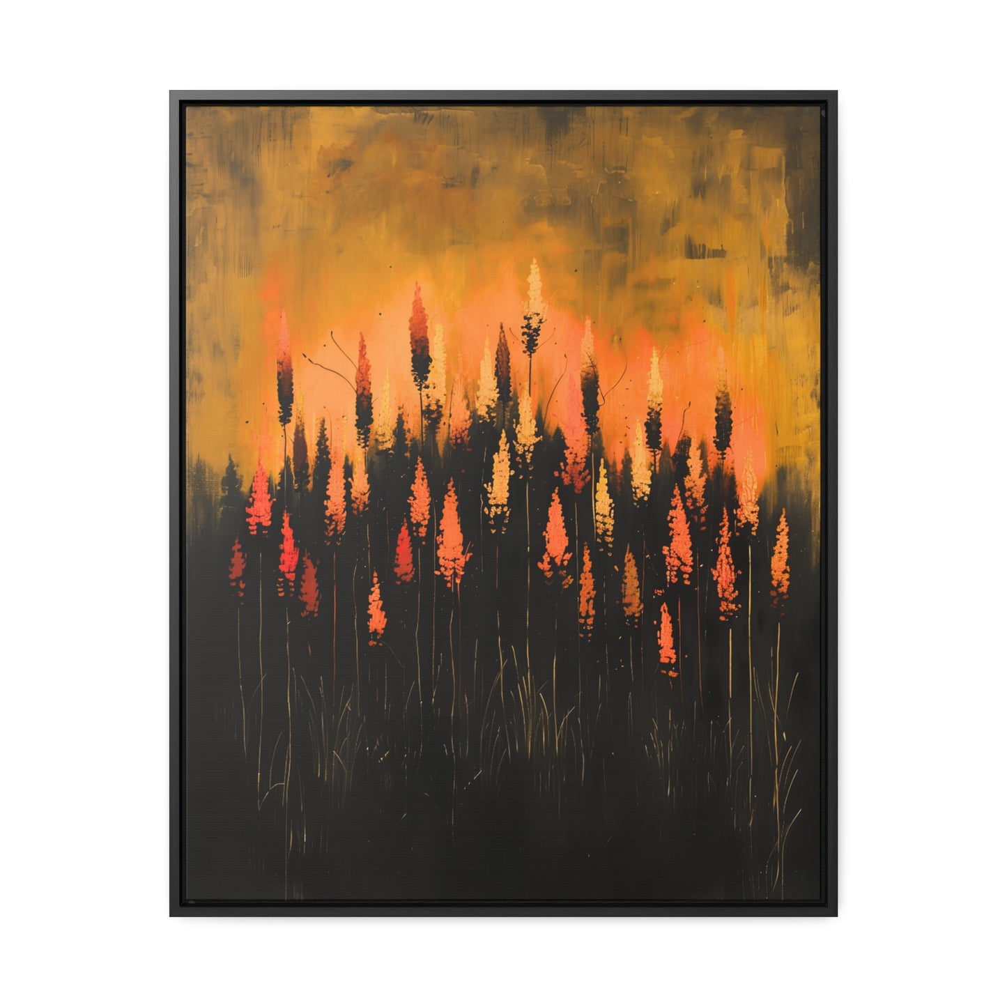 The Calm Before the Bloom - Framed Canvas Wall Art