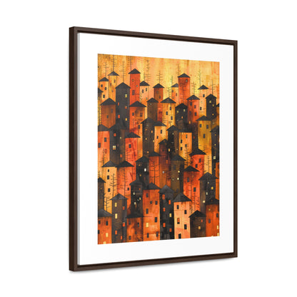 City of Inner Heights - Framed Canvas Wall Art