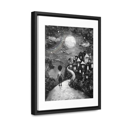 Path to Abundance II - Framed Canvas b&w Wall Art