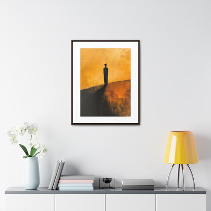 Alone, not Lonely - Framed Canvas Wall Art