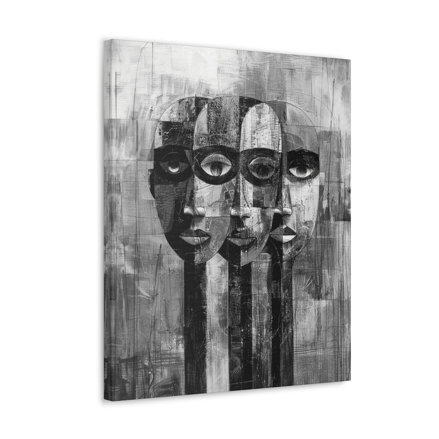 Beneath the Veil - Canvas b&w Wall Art