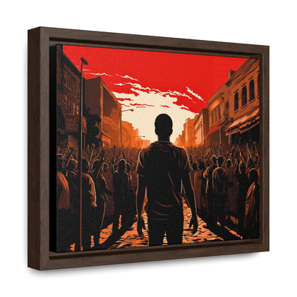 ሳይደፈርስ አይጠራም - Framed Canvas Wall Art