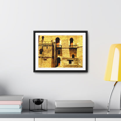Whispers in Stone - Framed Canvas Photography