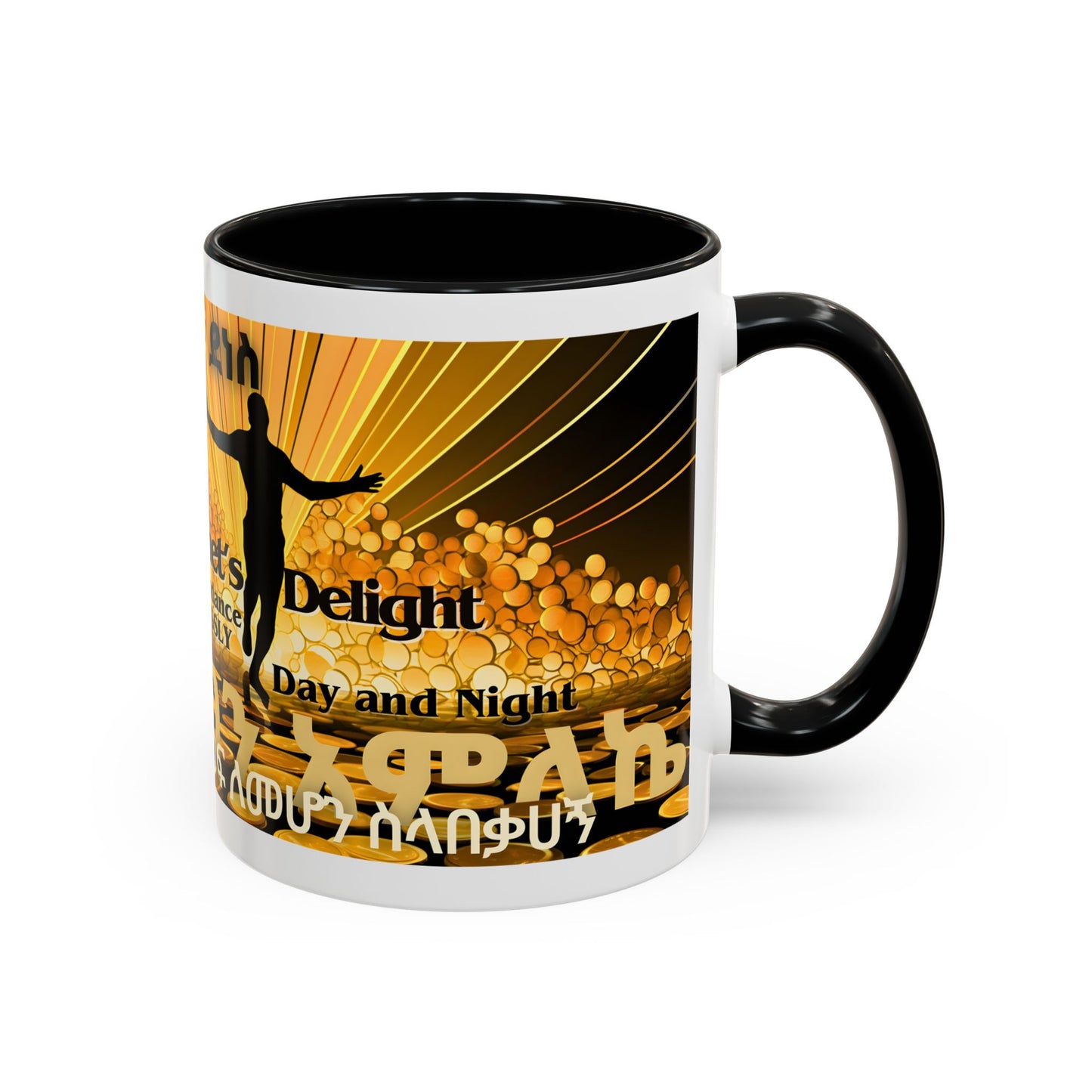 The Abundant Man Ceramic Mug, two tone