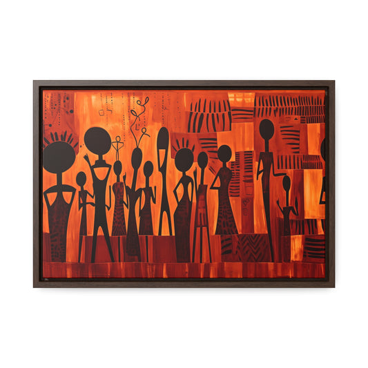 Harmony Unveiled - Framed Canvas Wall Art