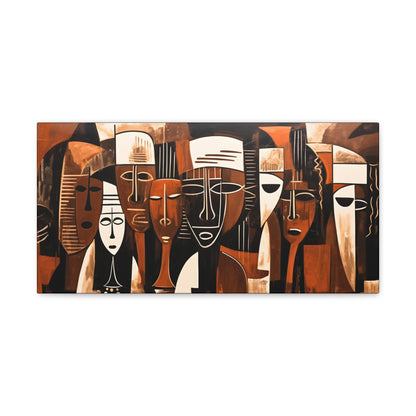 Ancestral Legacy on Ethnic Guise - Canvas Wall Art