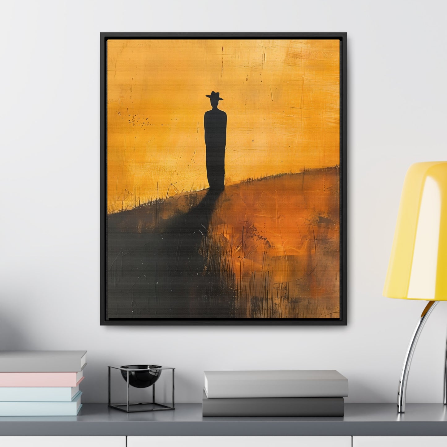 Alone, not Lonely - Framed Canvas Wall Art