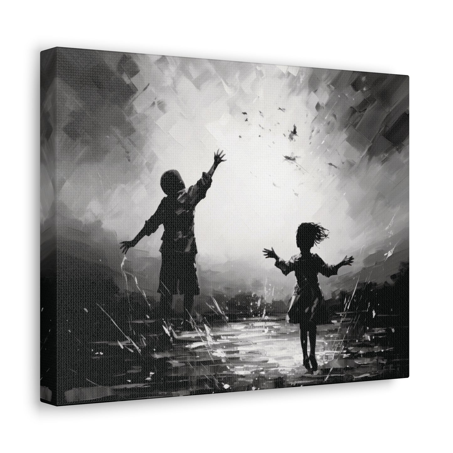Playing with Light - Canvas b&w Wall Art